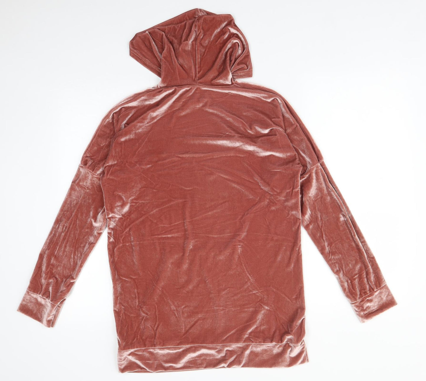 Preworn Womens Pink  Polyester Pullover Hoodie Size L