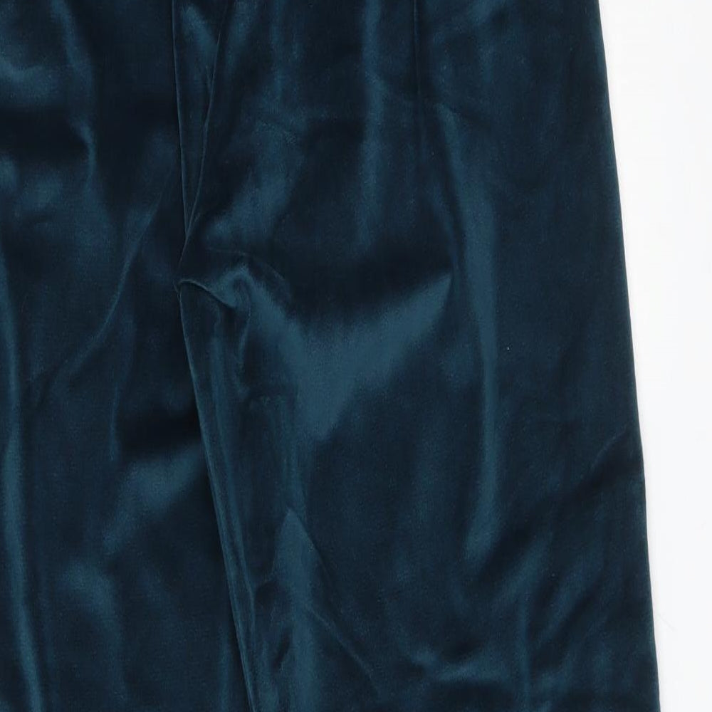 M&S Womens Blue  Polyester Jogger Trousers Size 14 L29 in Regular