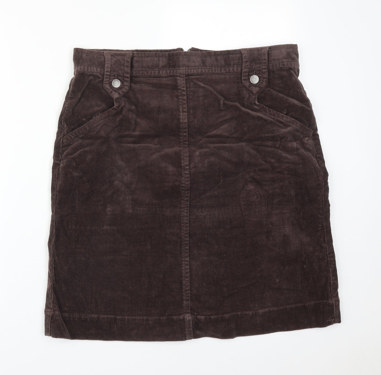 GREAT PLAINS Womens Brown  Cotton Straight & Pencil Skirt Size 16