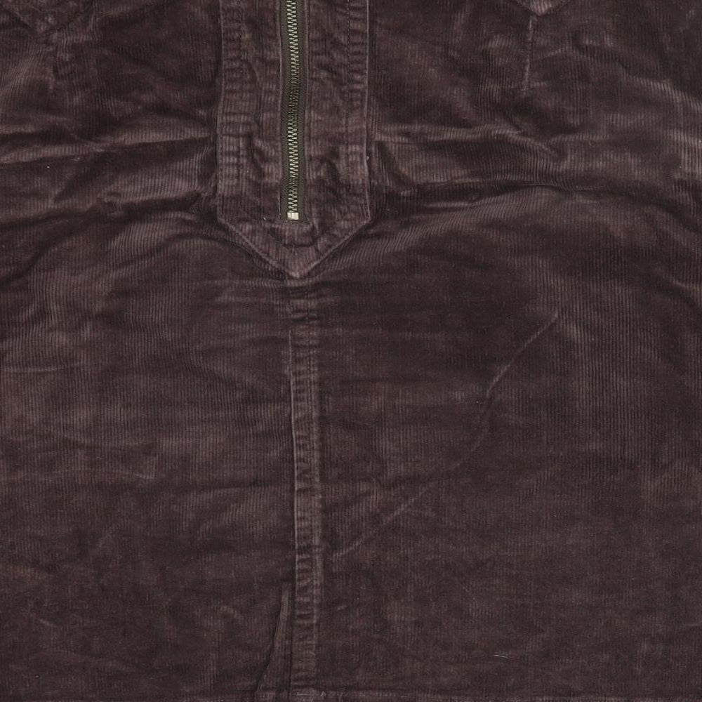 GREAT PLAINS Womens Brown  Cotton Straight & Pencil Skirt Size 16
