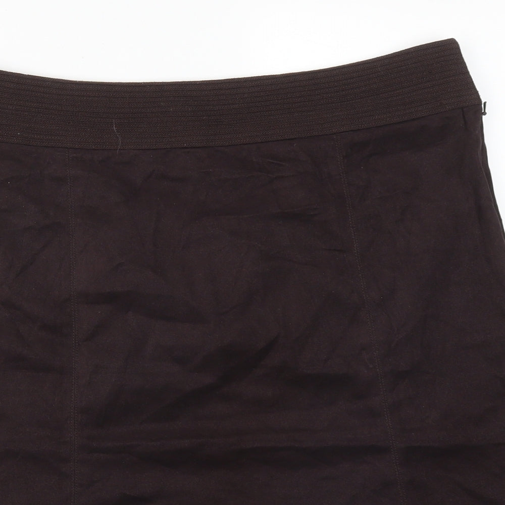 NEXT Womens Brown  Polyester Straight & Pencil Skirt Size 16