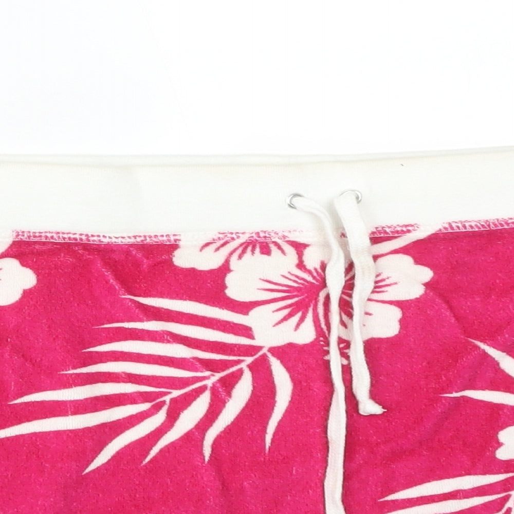 NEXT Womens Pink Floral Cotton Straight & Pencil Skirt Size 14