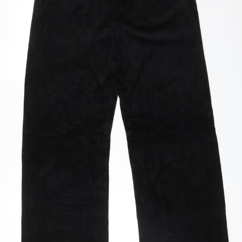 Juicy Couture Womens Black  Cotton Jogger Trousers Size L L30 in Regular