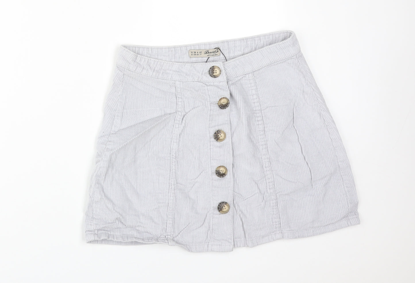 DENIM CO Womens Grey  Cotton Straight & Pencil Skirt Size 10