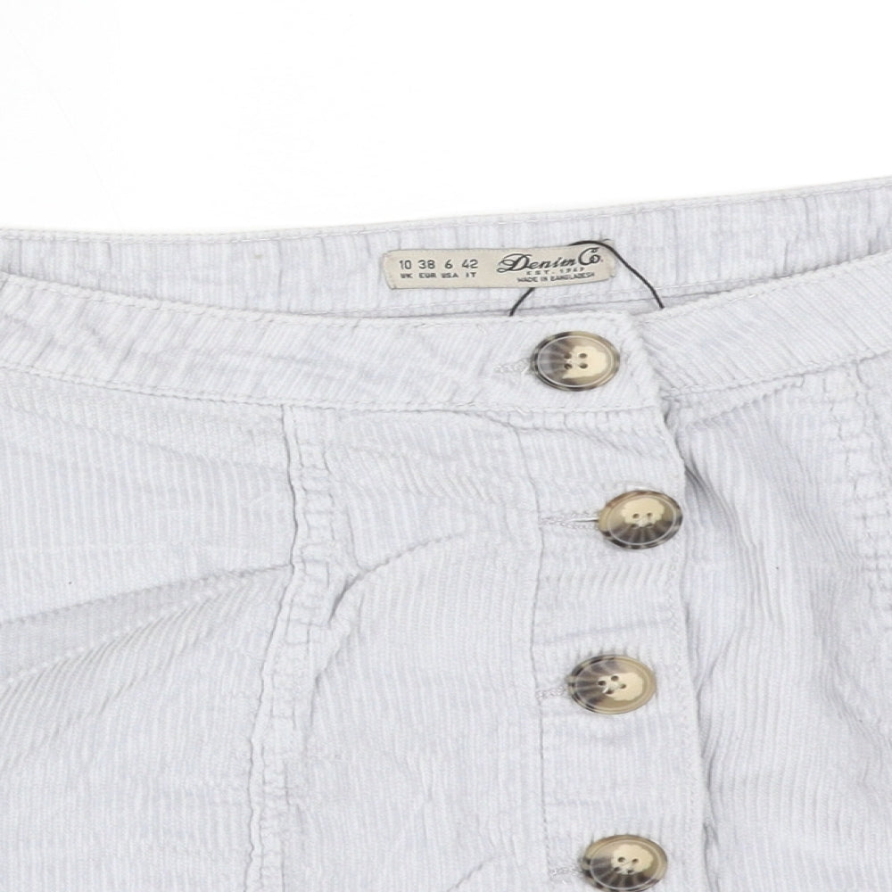 DENIM CO Womens Grey  Cotton Straight & Pencil Skirt Size 10