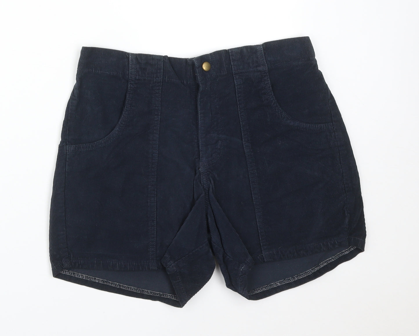 CORDUROY Womens Blue  Cotton  Shorts Size 31 in L4 in Regular
