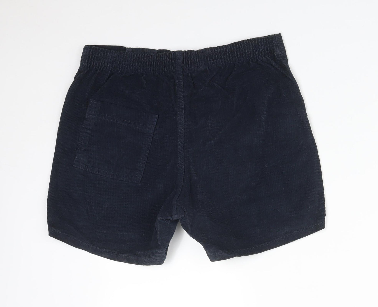 CORDUROY Womens Blue  Cotton  Shorts Size 31 in L4 in Regular