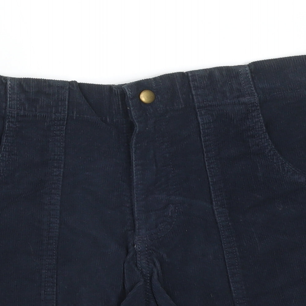 CORDUROY Womens Blue  Cotton  Shorts Size 31 in L4 in Regular
