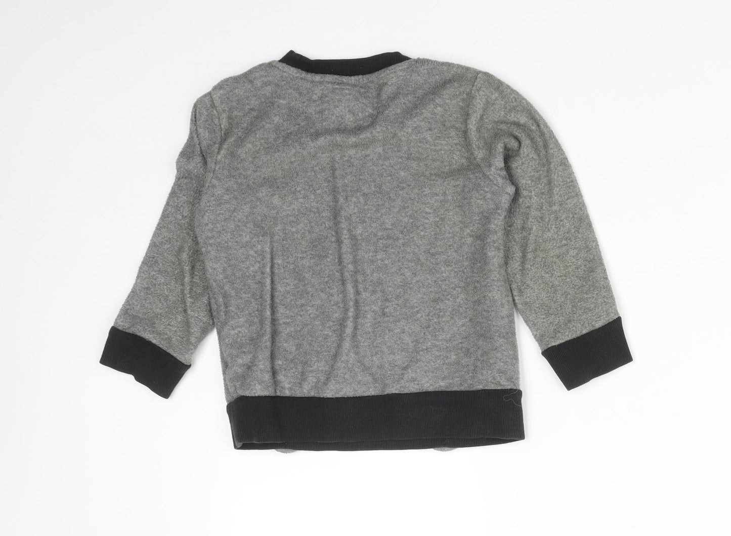 NEXT Boys Grey Animal Print Polyester Pullover Sweatshirt Size 2-3 Years   - KOALA