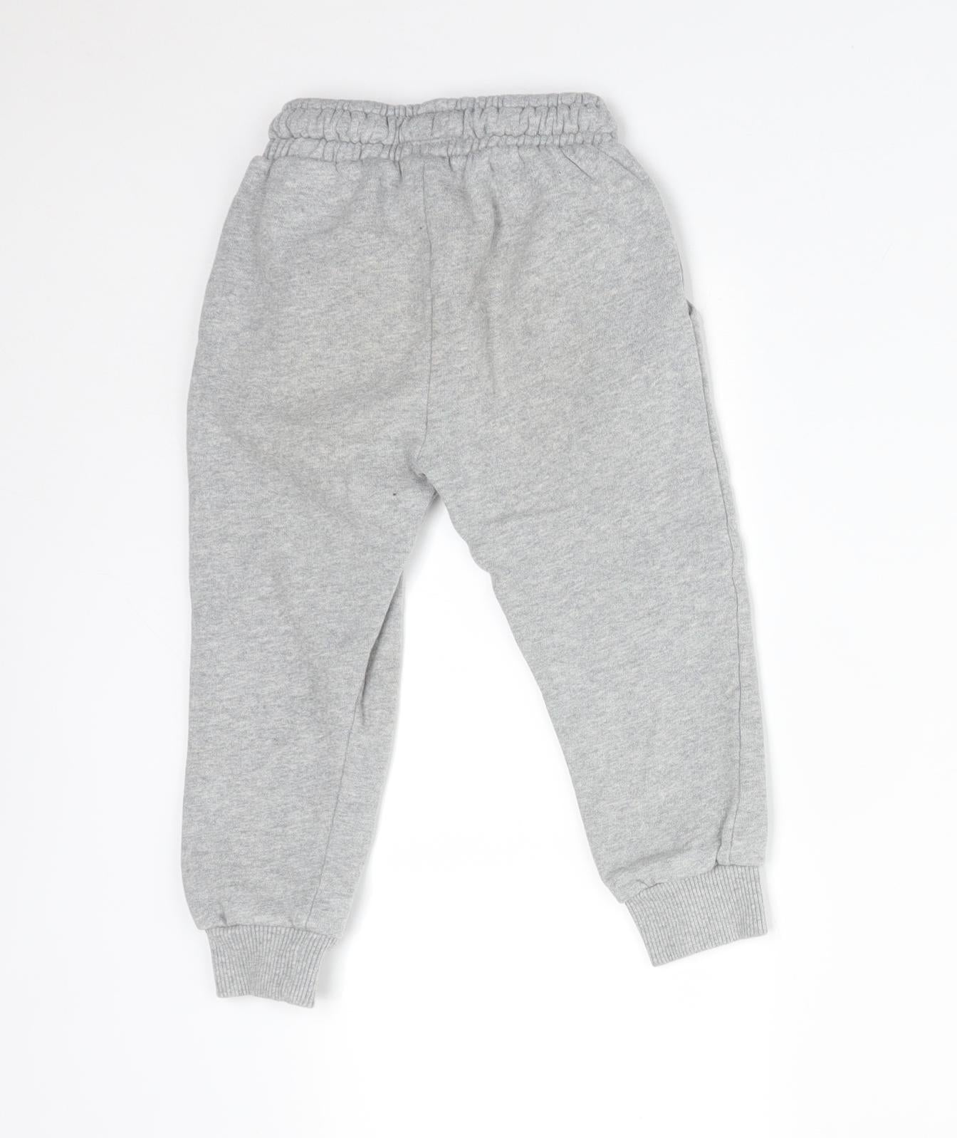 NEXT Boys Grey  Cotton Jogger Trousers Size 3-4 Years  Regular
