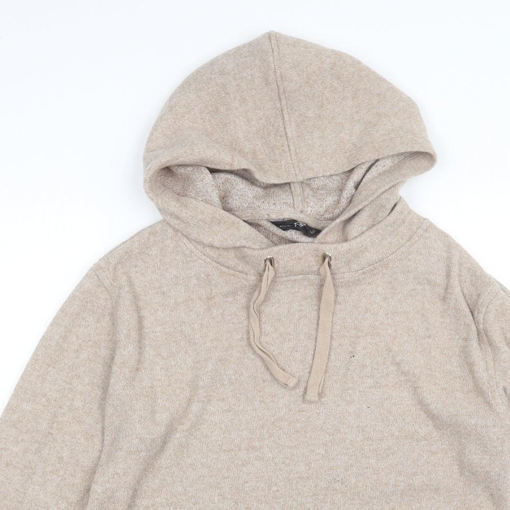 F&F Womens Brown  Polyester Pullover Hoodie Size 12