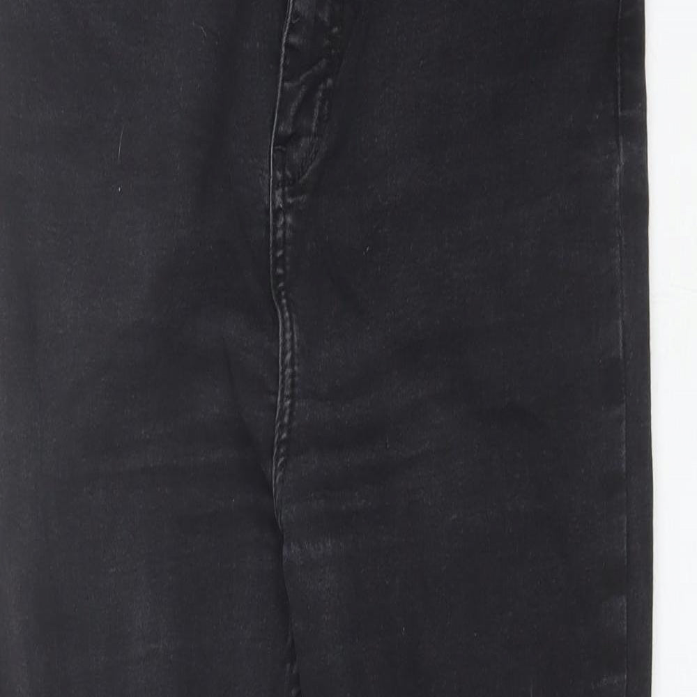 River Island Womens Black  Cotton Skinny Jeans Size 14 L25 in Regular