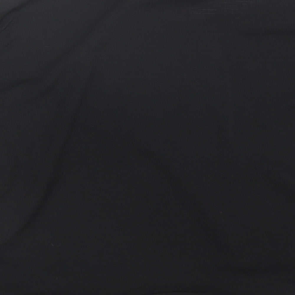 New Look Womens Black  Polyester Basic Blouse Size 12 Round Neck