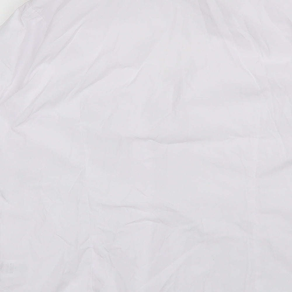 George Girls White  Polyester Basic Button-Up Size 16 Years Collared