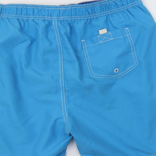 Matalan Mens Blue  Polyester Cargo Shorts Size L L7 in Regular