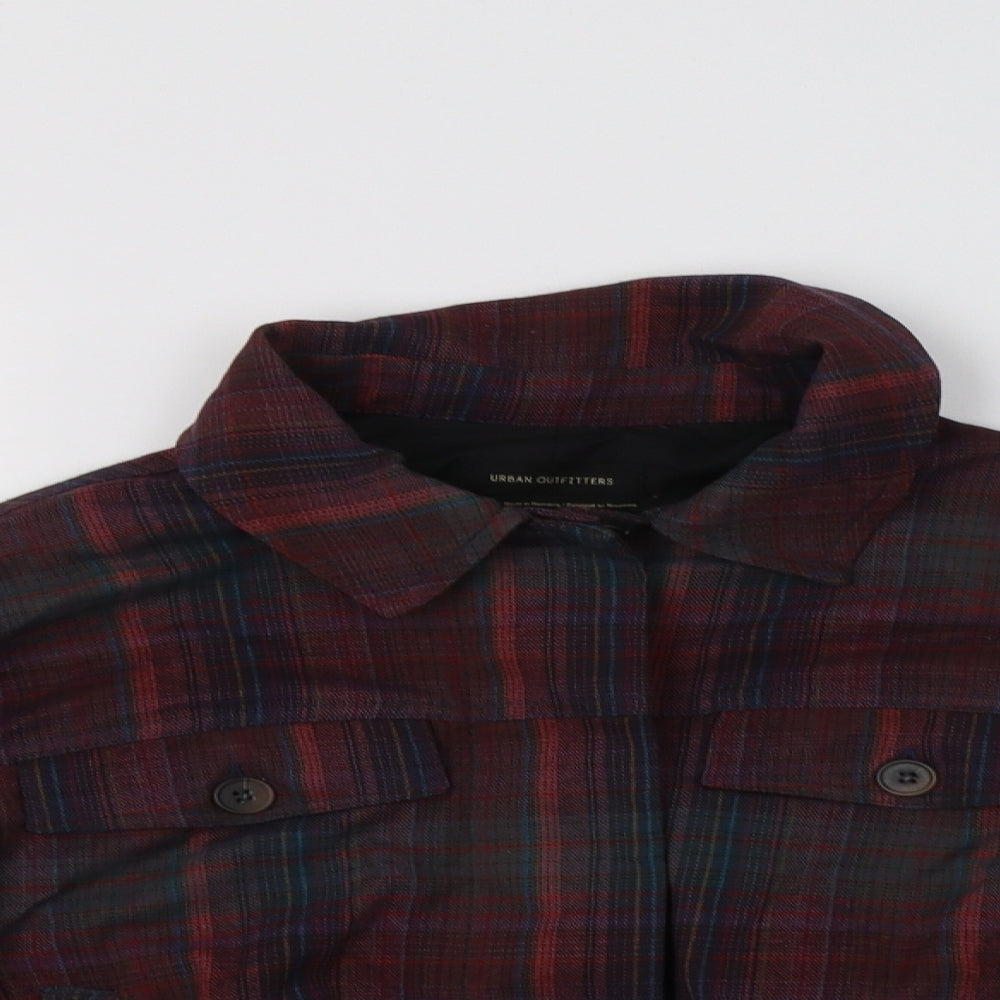Urban Outfitters Womens Purple Check  Jacket  Size XS