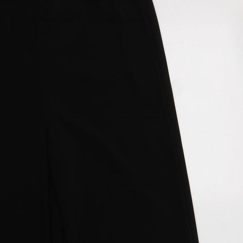 Layman Womens Black  Polyester Dress Pants Trousers Size 14 L30 in Regular