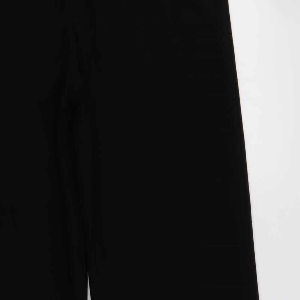Layman Womens Black  Polyester Dress Pants Trousers Size 14 L30 in Regular