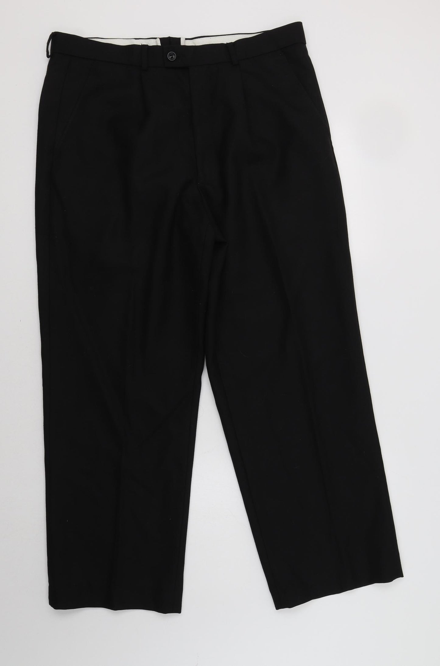 Miller Raynes Mens Black   Dress Pants Trousers Size 34 L28 in Regular