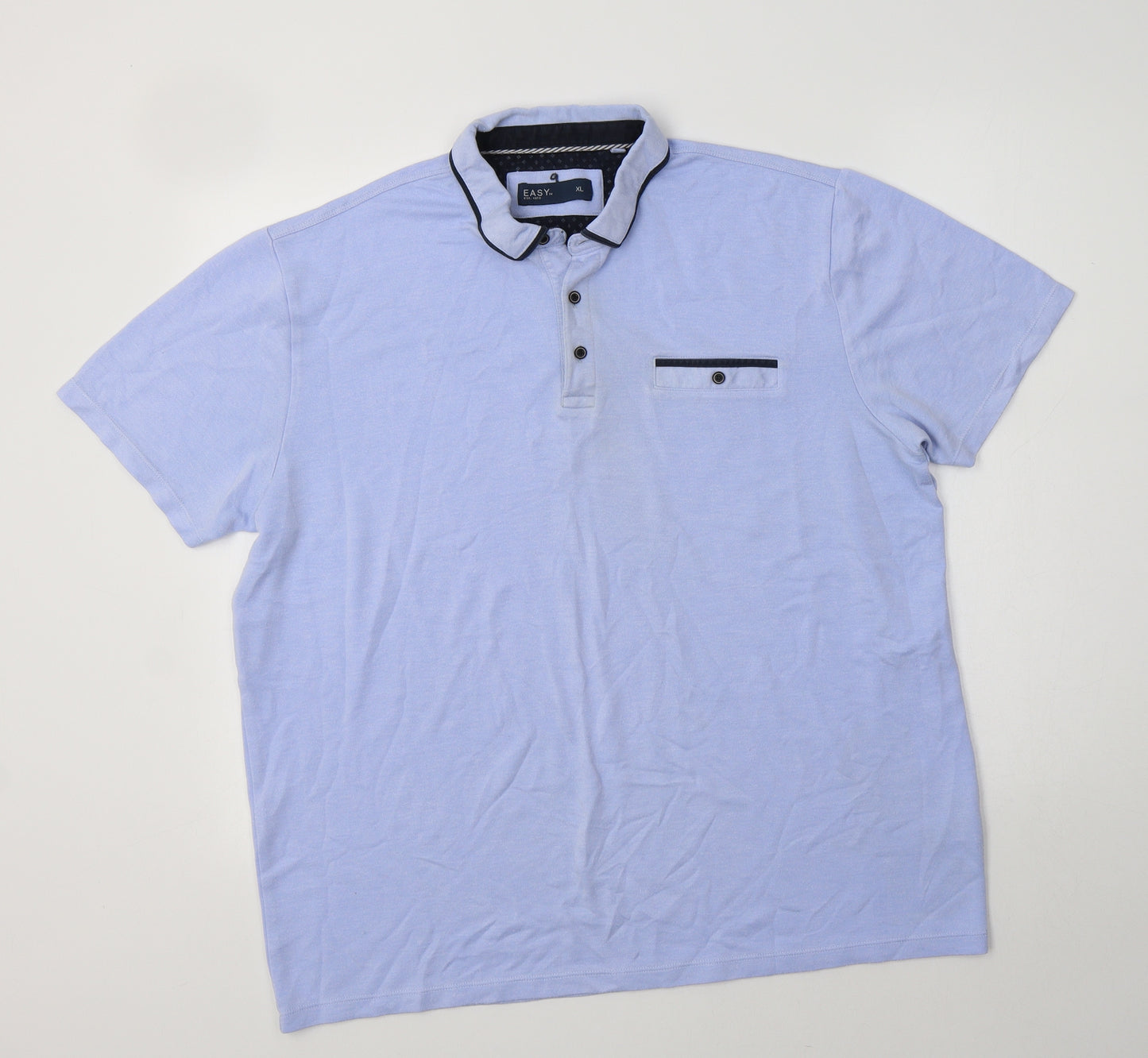 Matalan Mens Blue  Modal  Polo Size XL Collared