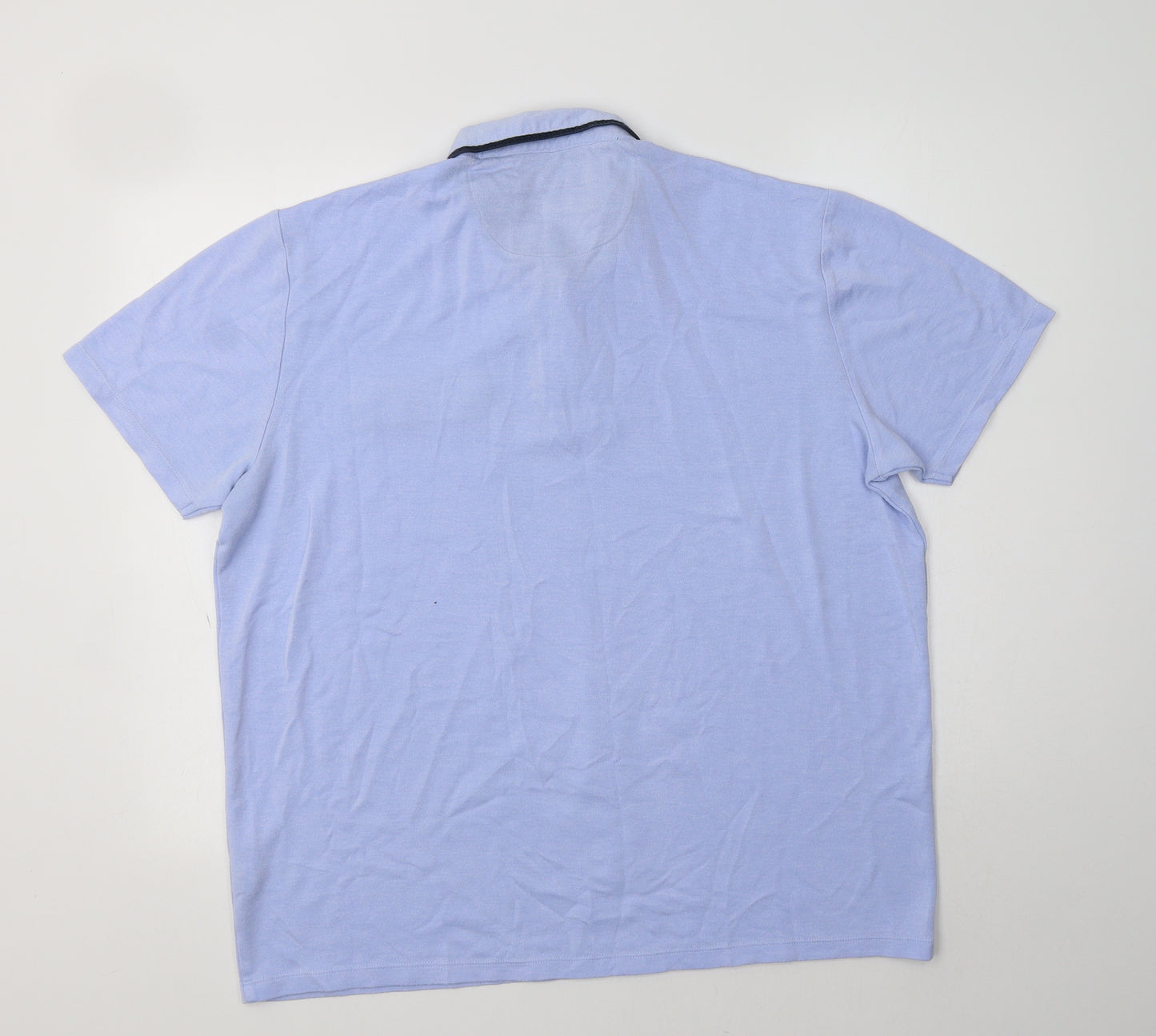 Matalan Mens Blue  Modal  Polo Size XL Collared