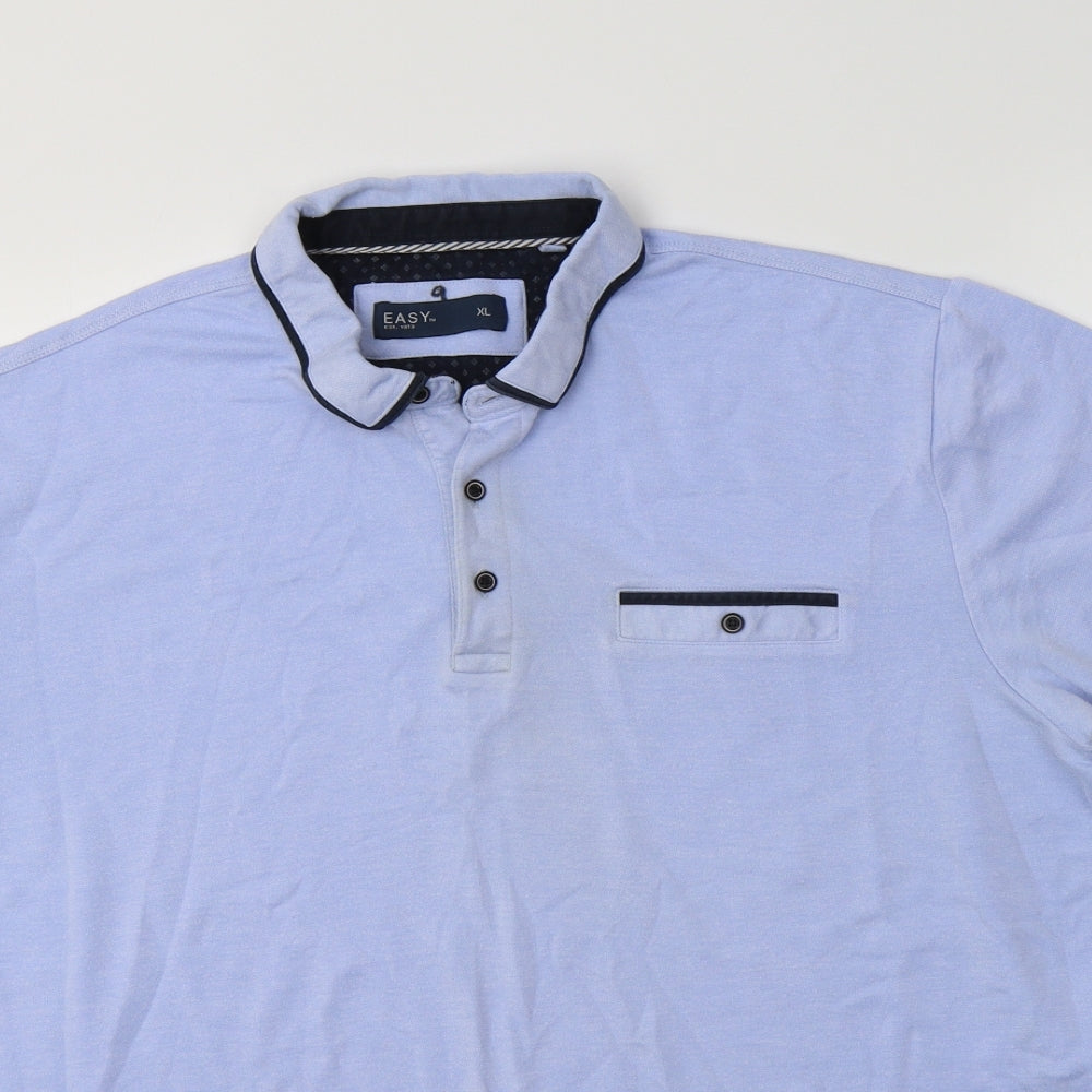 Matalan Mens Blue  Modal  Polo Size XL Collared