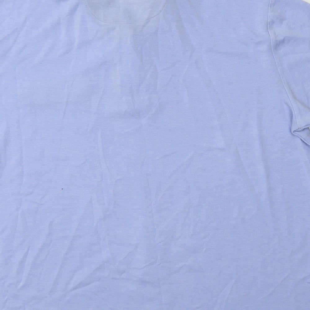 Matalan Mens Blue  Modal  Polo Size XL Collared