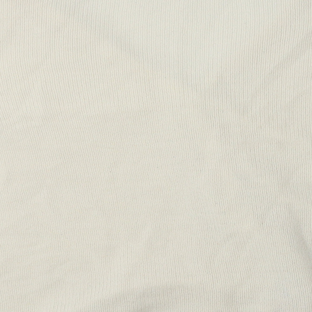 Damart Womens Ivory V-Neck  Acrylic Cardigan Jumper Size 16