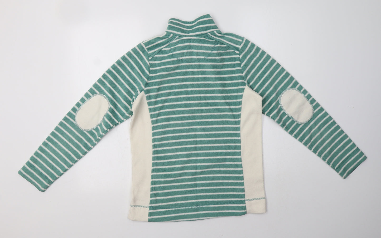 Craghoppers Womens Green Striped Polyester Henley Sweatshirt Size 8