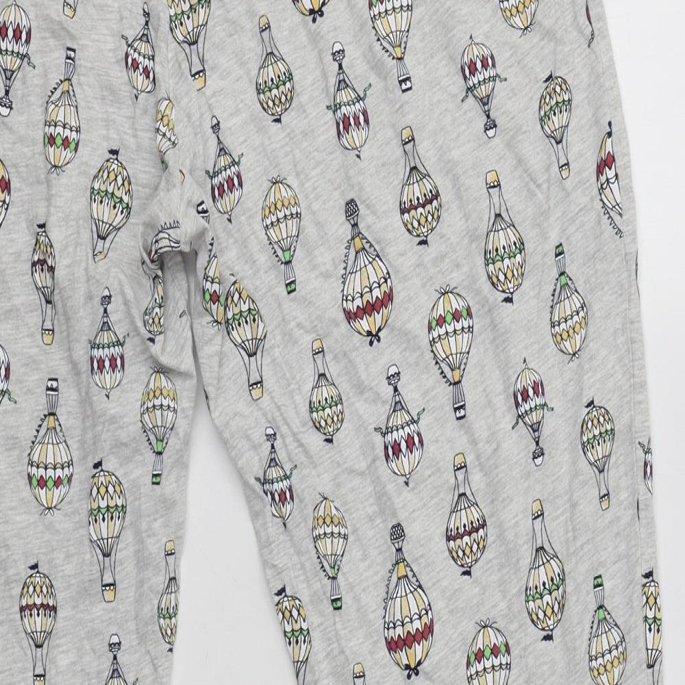 TU Womens Grey Geometric Cotton  Pyjama Pants Size 16   - Hot Air Baloon Print
