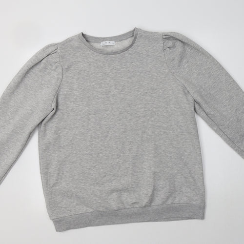 Papaya Womens Grey  Cotton Pullover Sweatshirt Size 14