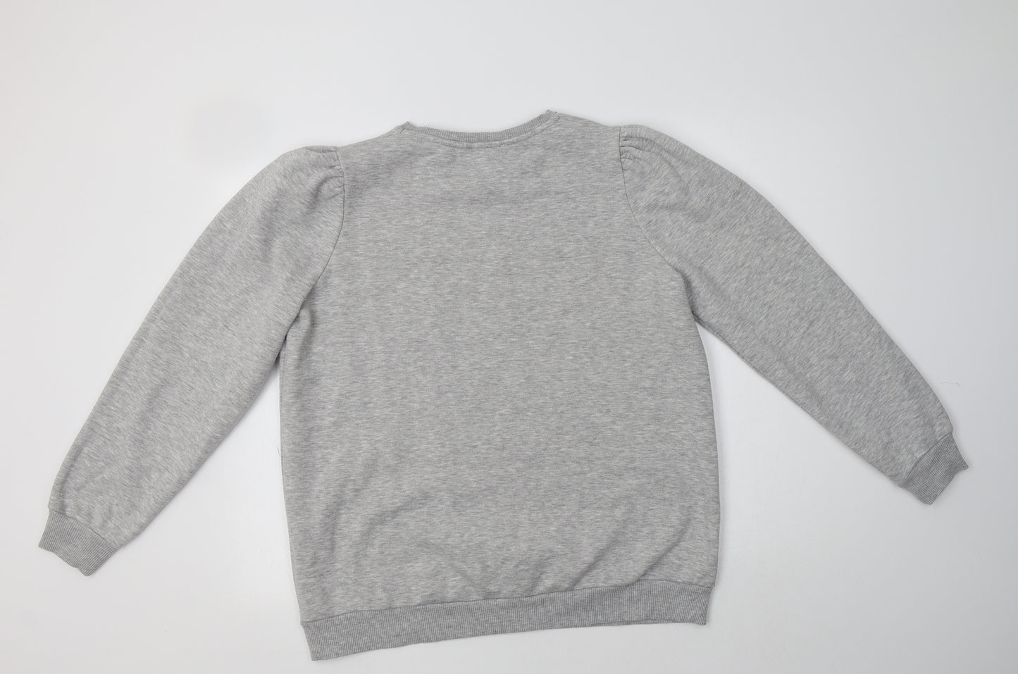 Papaya Womens Grey  Cotton Pullover Sweatshirt Size 14