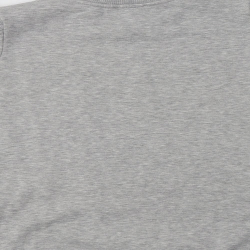 Papaya Womens Grey  Cotton Pullover Sweatshirt Size 14