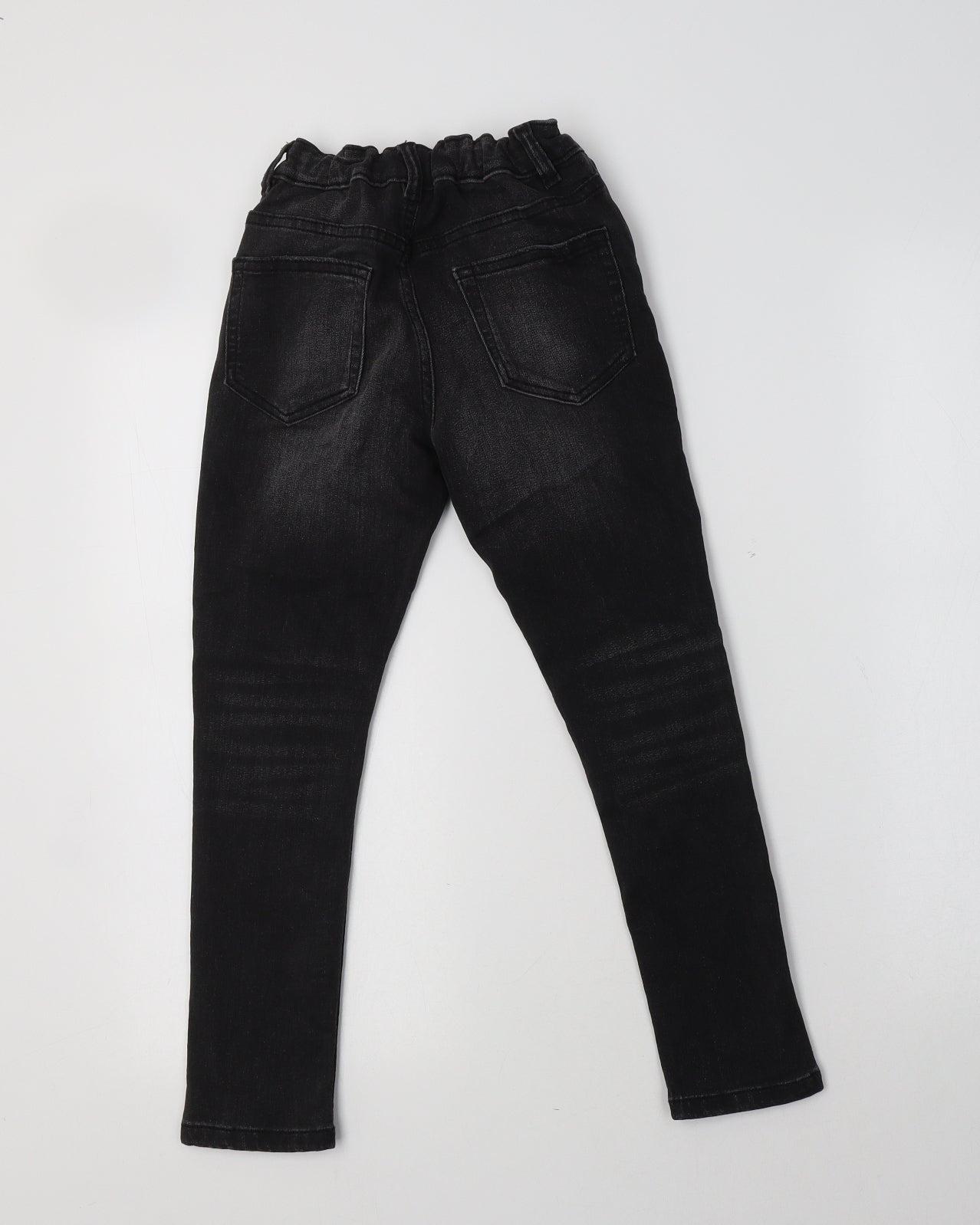 M&S Girls Black  Cotton Skinny Jeans Size 8-9 Years  Regular