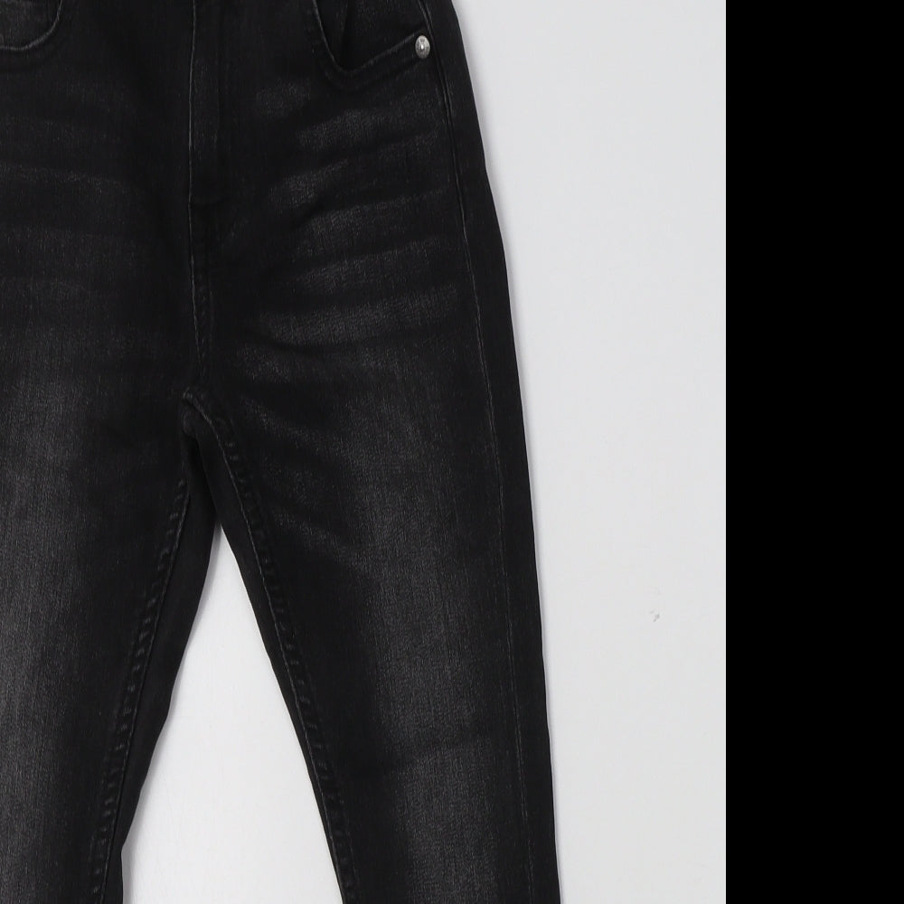 M&S Girls Black  Cotton Skinny Jeans Size 8-9 Years  Regular