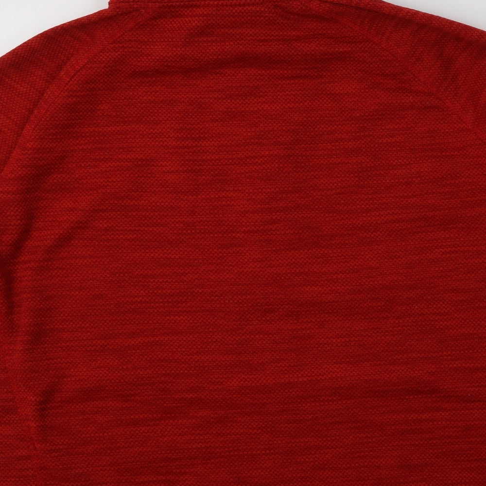 Craghoppers Mens Red  Polyester Henley Sweatshirt Size M