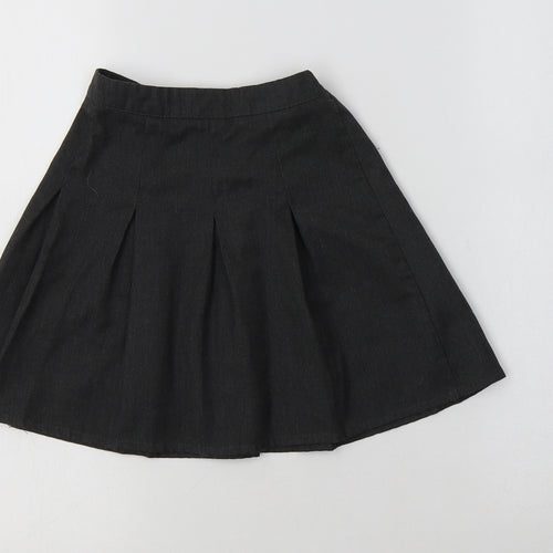 George Girls Grey  Polyester Pleated Skirt Size 4-5 Years  Regular  - School Wear