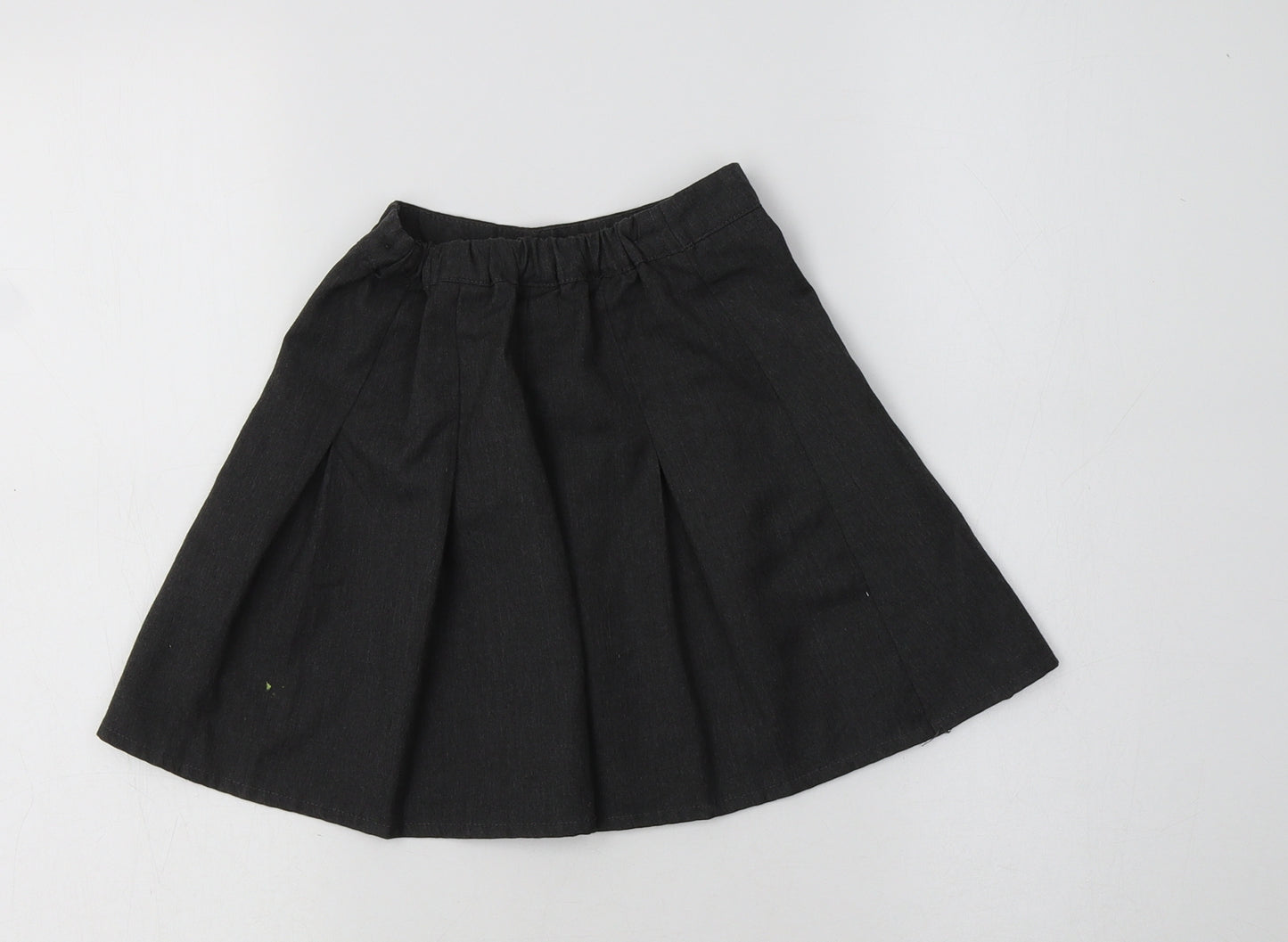 George Girls Grey  Polyester Pleated Skirt Size 4-5 Years  Regular  - School Wear