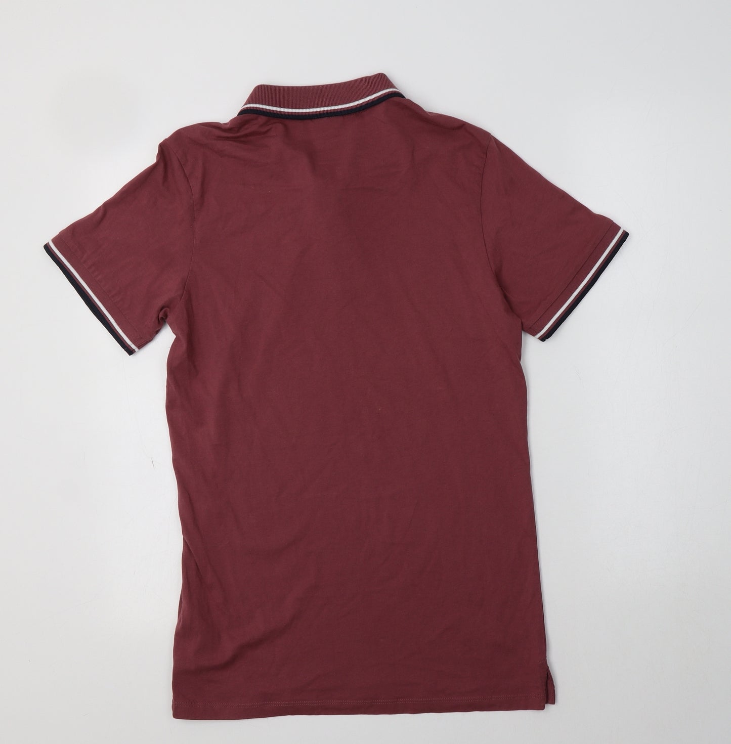 JACK & JONES Mens Purple  Cotton  Polo Size S Collared
