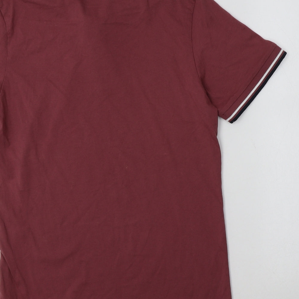 JACK & JONES Mens Purple  Cotton  Polo Size S Collared