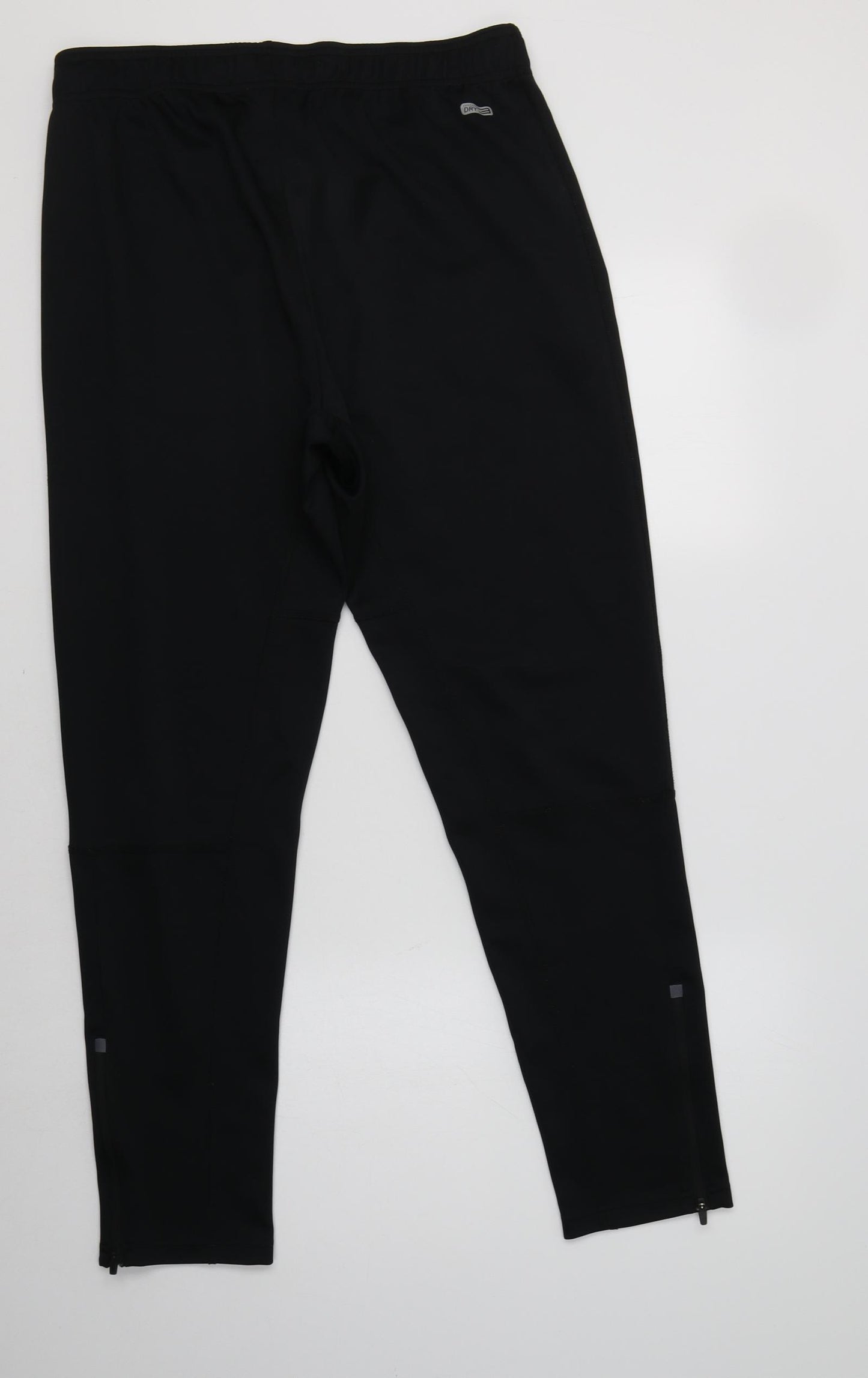 JACK & JONES Mens Black  Polyester Jogger Trousers Size M L30 in Regular