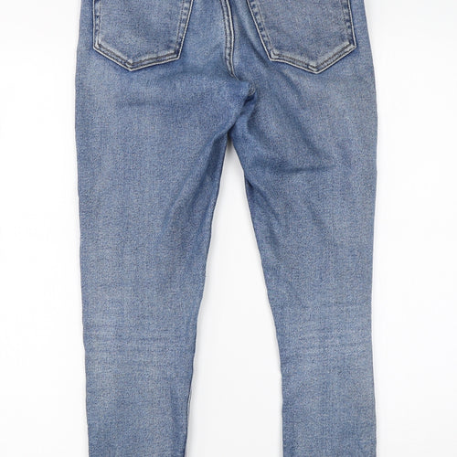 Topshop Womens Blue  Cotton Skinny Jeans Size 26 L26 in Regular