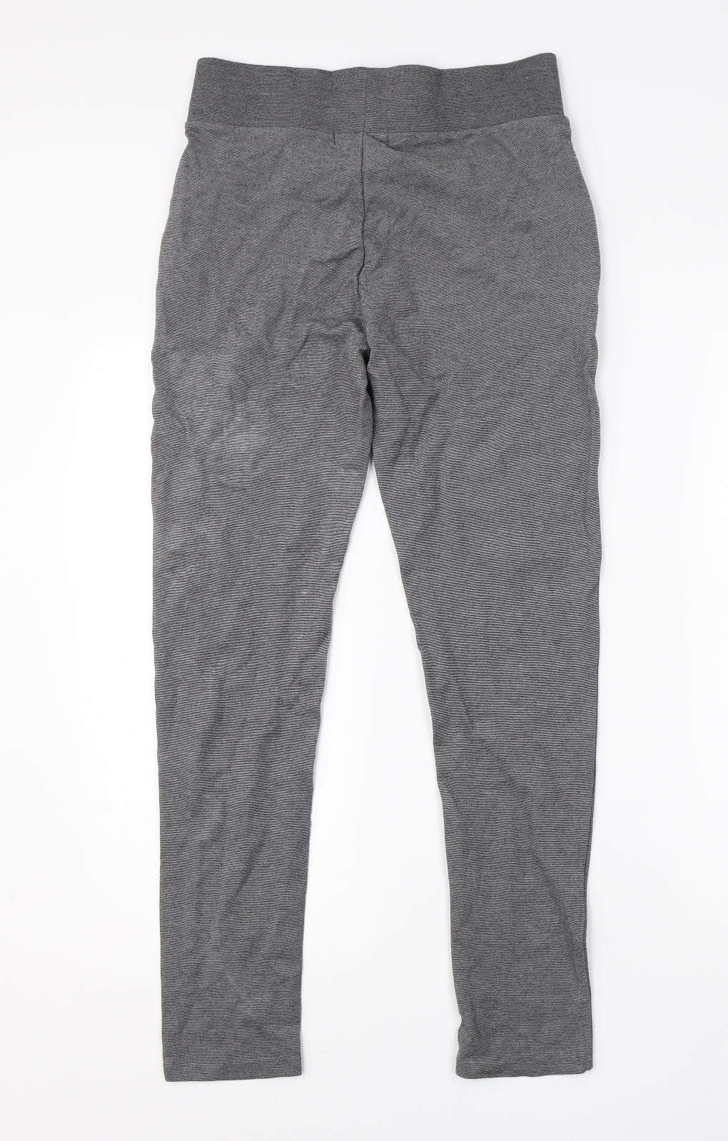 Primark Womens Grey  Viscose Compression Leggings Size 10 L26 in Regular