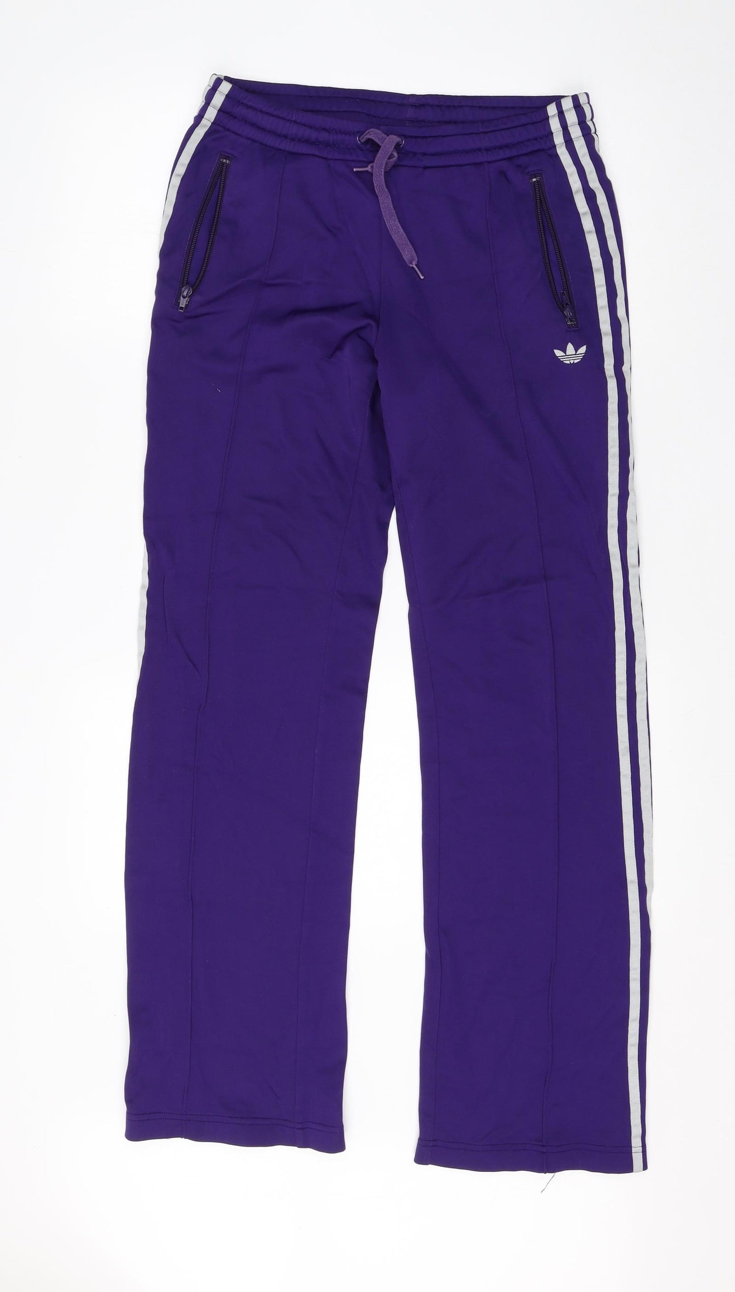 adidas Womens Purple  Polyamide Track Pants Trousers Size M L30 in Regular  - adidas