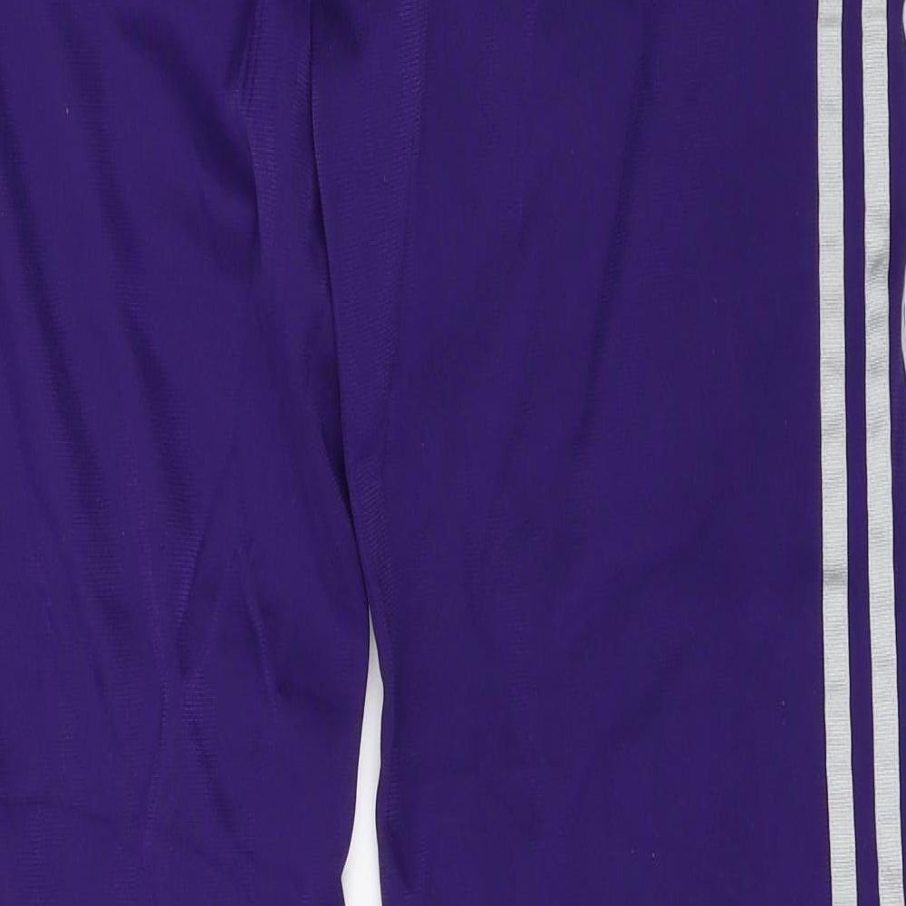adidas Womens Purple  Polyamide Track Pants Trousers Size M L30 in Regular  - adidas