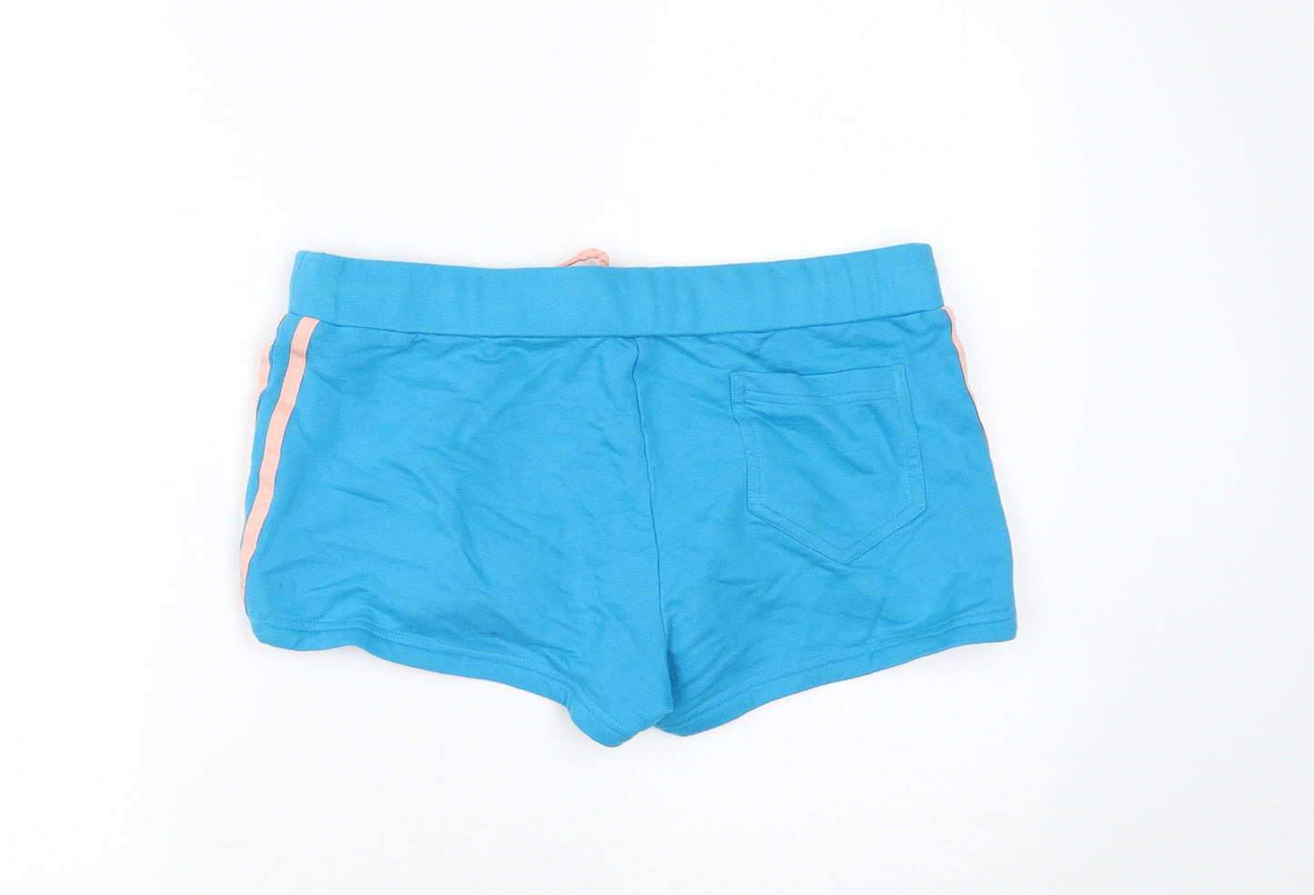adidas Womens Blue  100% Cotton Hot Pants Shorts Size 12  Regular