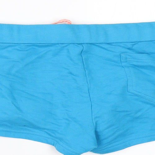 adidas Womens Blue  100% Cotton Hot Pants Shorts Size 12  Regular
