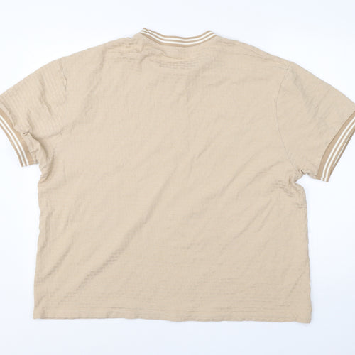 ASOS Womens Beige Round Neck  Cotton Pullover Jumper Size XL