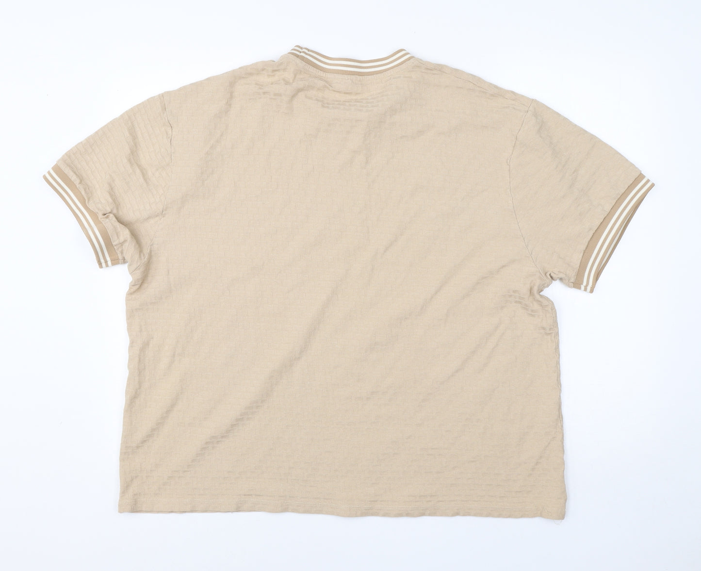 ASOS Womens Beige Round Neck  Cotton Pullover Jumper Size XL