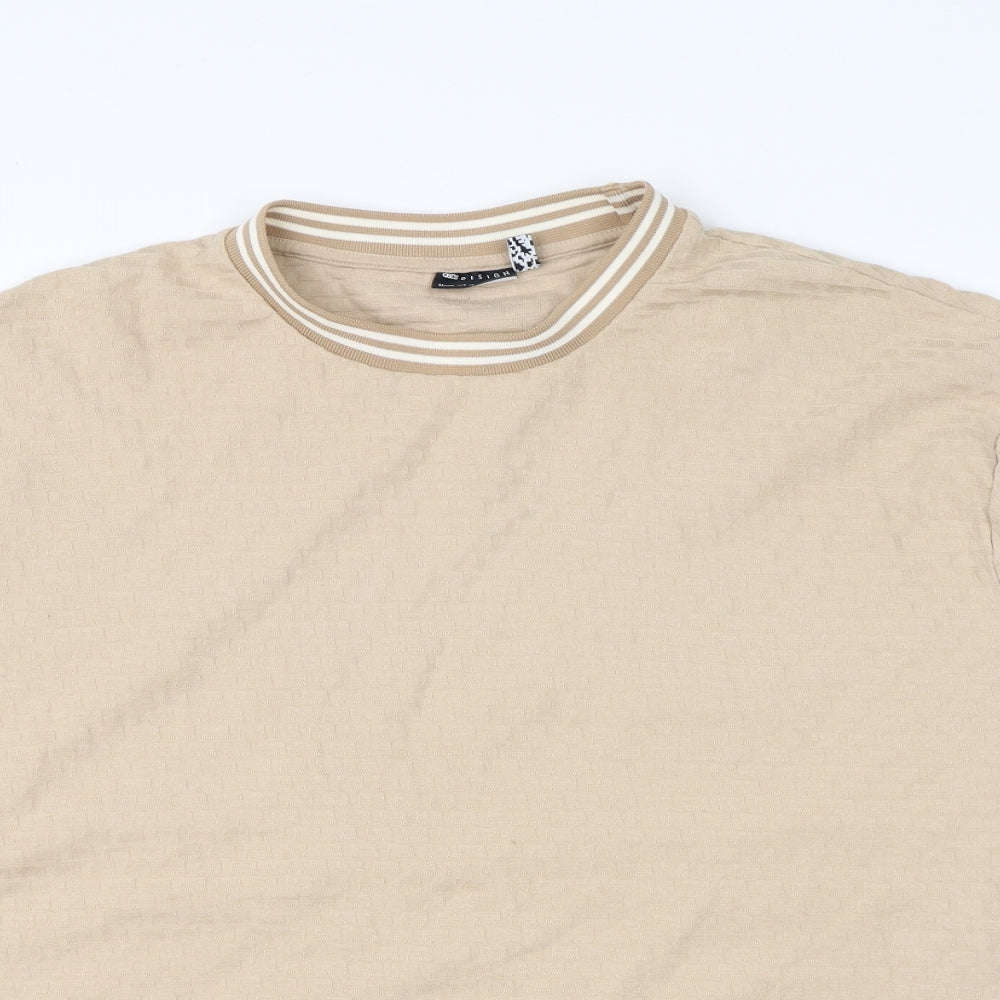 ASOS Womens Beige Round Neck  Cotton Pullover Jumper Size XL